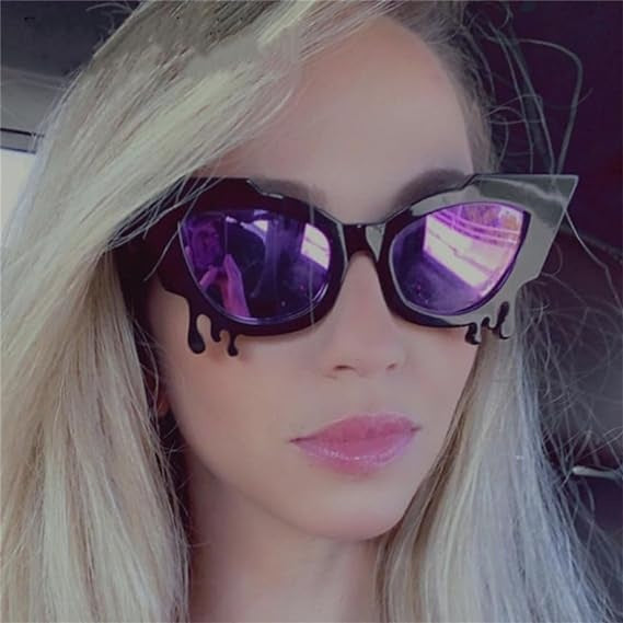 Lunettes de soleil femme style œil de chat 1