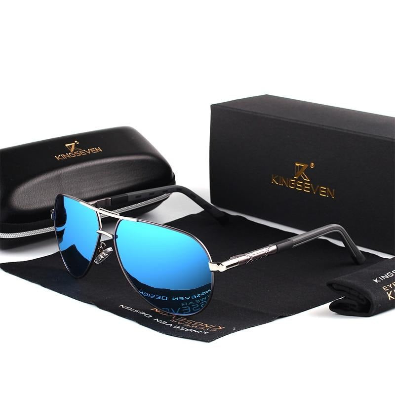 Lunettes de soleil polarisées vintage en aluminium pour hommes 5