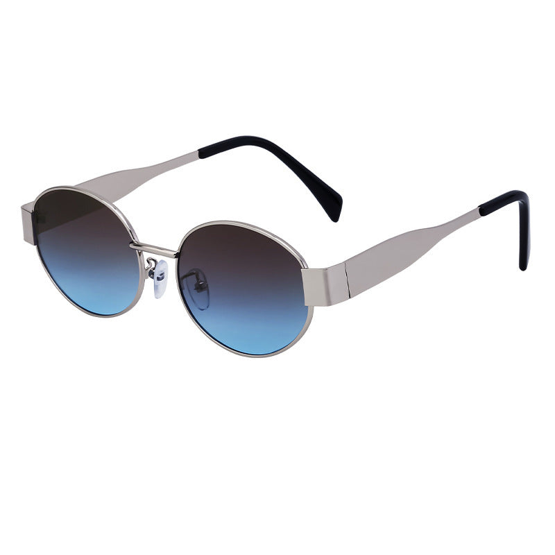 Lunettes de soleil pour femme au design ovale 6