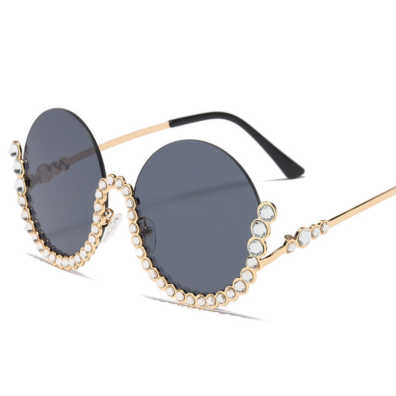 Lunettes de soleil pour femmes avec accents de cristal 0