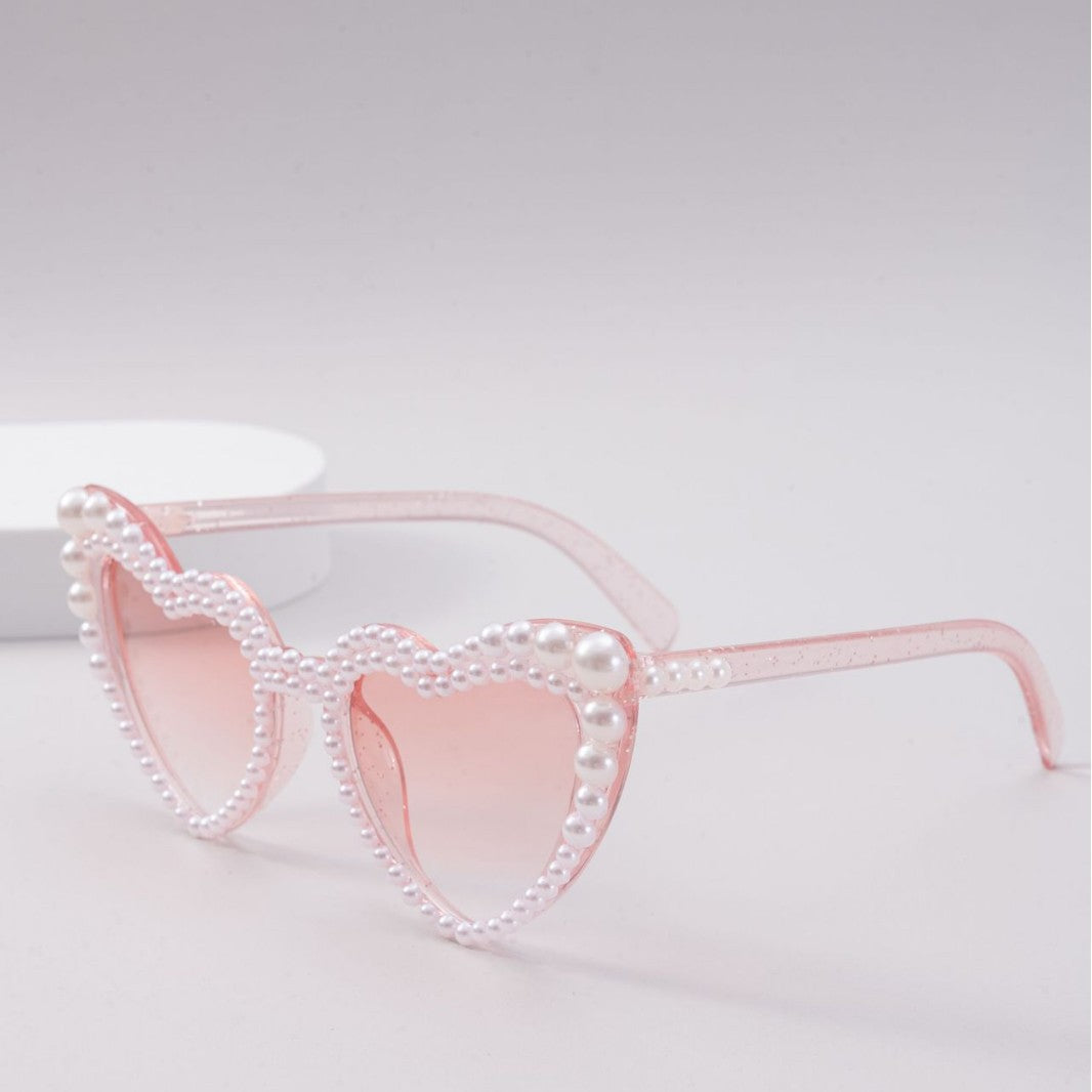Lunettes de soleil pour femmes avec monture en perles 2