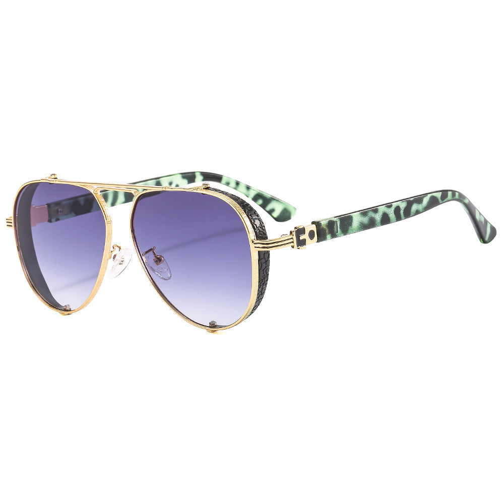 Lunettes de soleil rétro pour femmes avec décorations 6