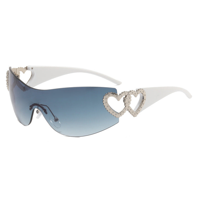 Lunettes de soleil sportives pour femmes design bouclier 0