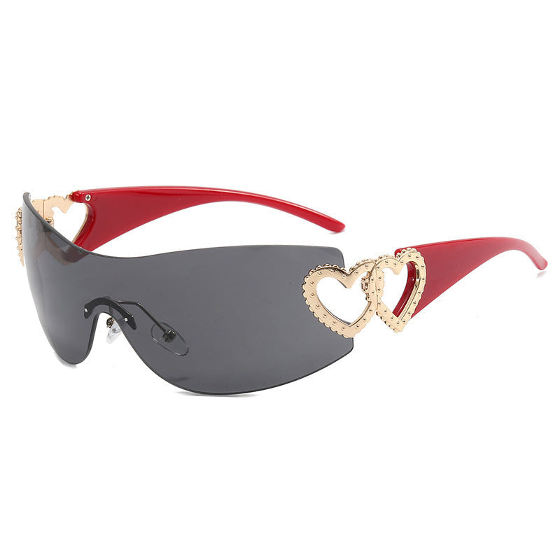 Lunettes de soleil sportives pour femmes design bouclier 10