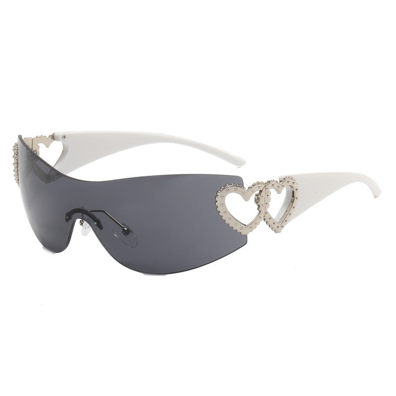 Lunettes de soleil sportives pour femmes design bouclier 3
