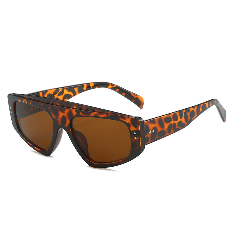 Lunettes de soleil surdimensionnées pour femmes au design animalier 0