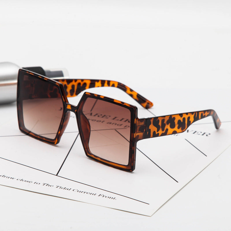Lunettes de soleil surdimensionnées pour femmes au design hexagonal 0