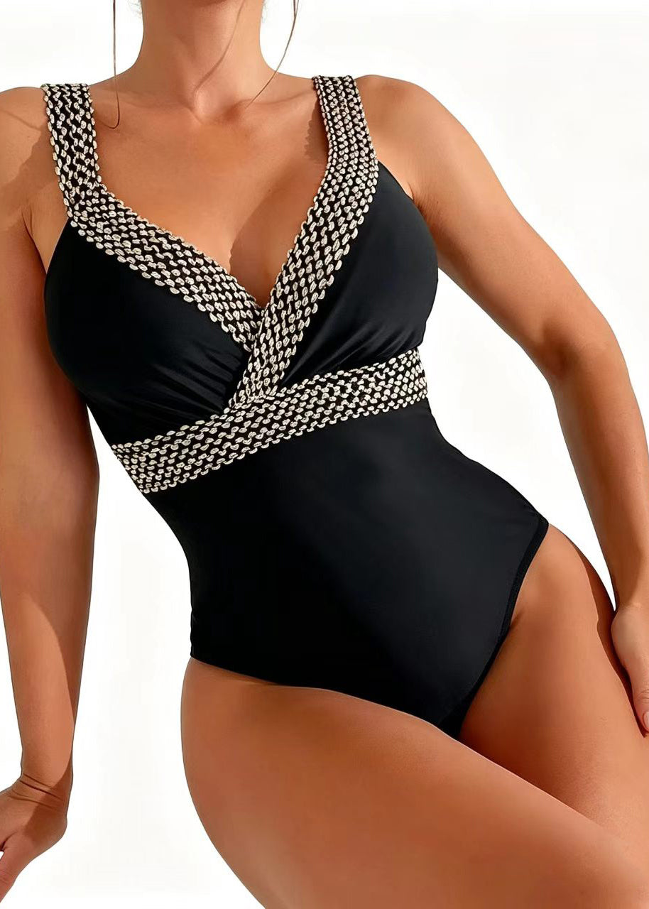 Maillot de Bain Femme 1 Pièce Style Boho Patchwork 3