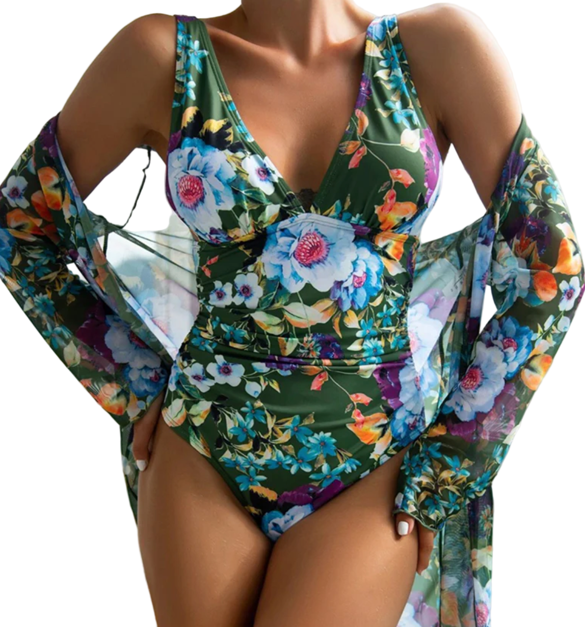 Maillot de Bain Femme Ensemble Été à Séchage Rapide Taille Haute 0