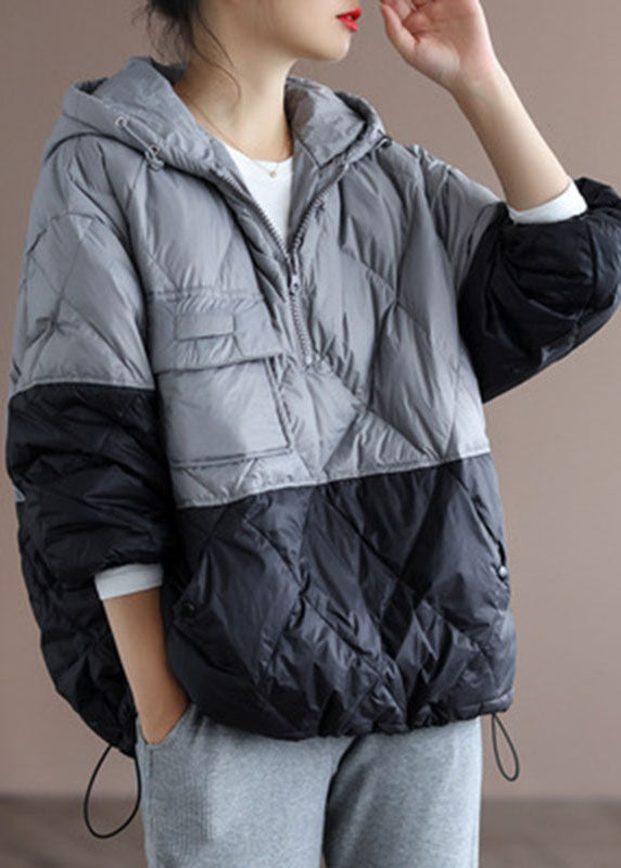 Manteau D'Hiver Femme Ample À Capuche Boho 2