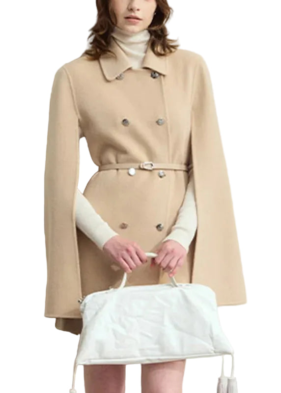 Manteau Femme Manches Cape Ceinturé 0