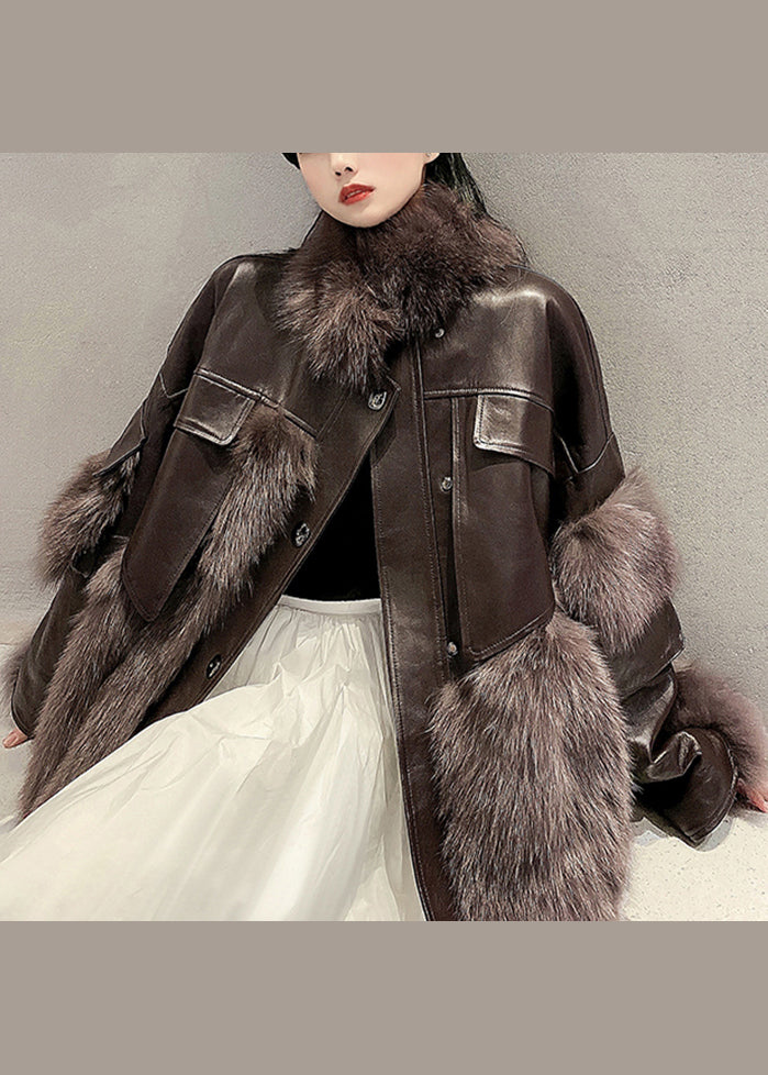 Manteau Femme en Simili Cuir Printanier 2