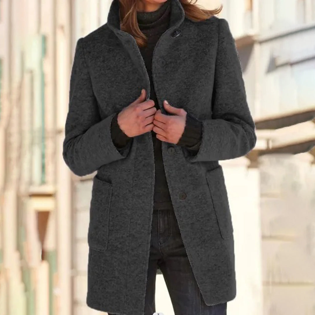 Manteau Hiver Femme Décontracté Col Montant 2