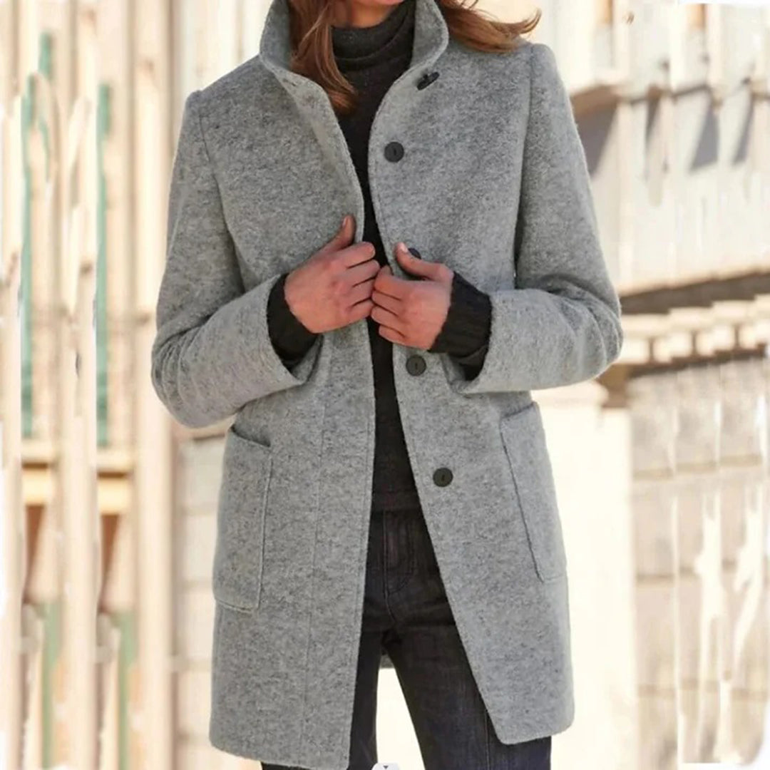 Manteau Hiver Femme Décontracté Col Montant 4