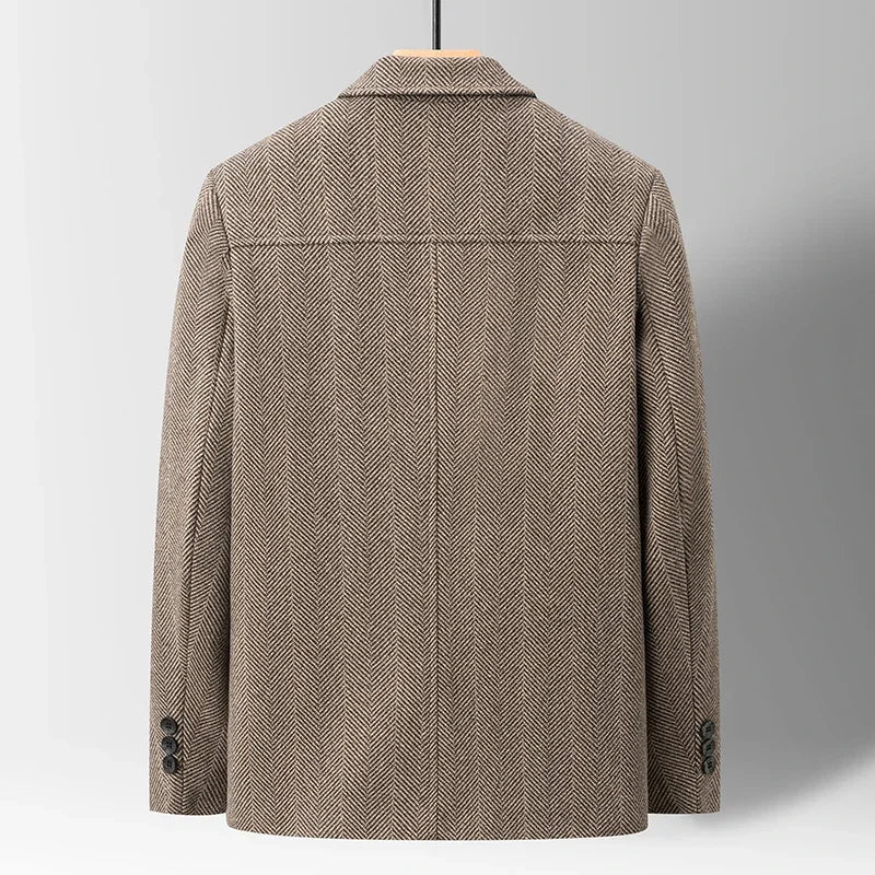 Manteau Homme Hiver Coupe Régulière avec Poches Pratiques 1