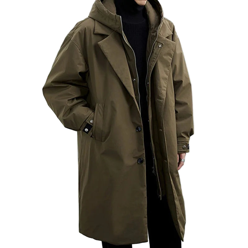 Manteau Homme Hiver à Capuche Décontracté Moderne 0