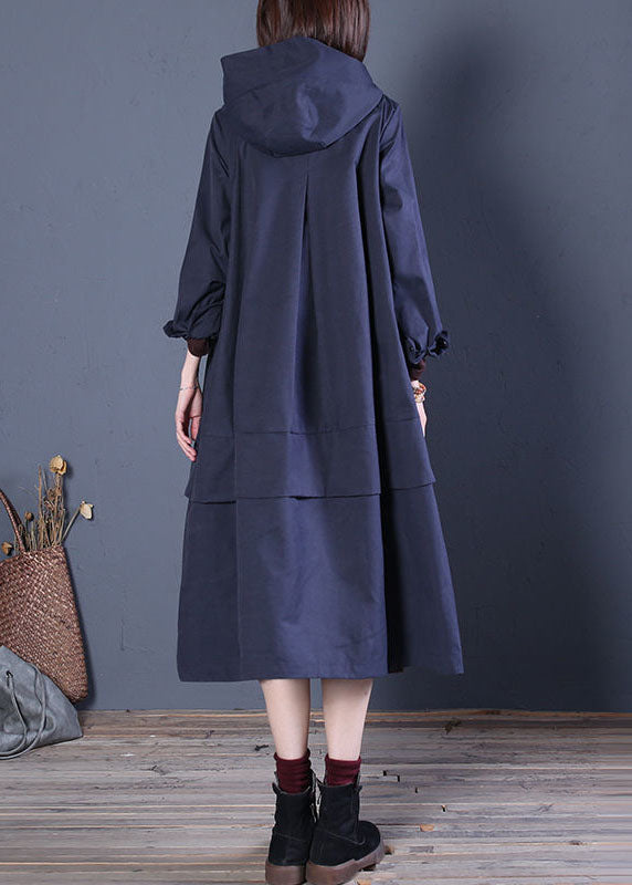 Manteau Trench Ample à Capuche pour Femme 4