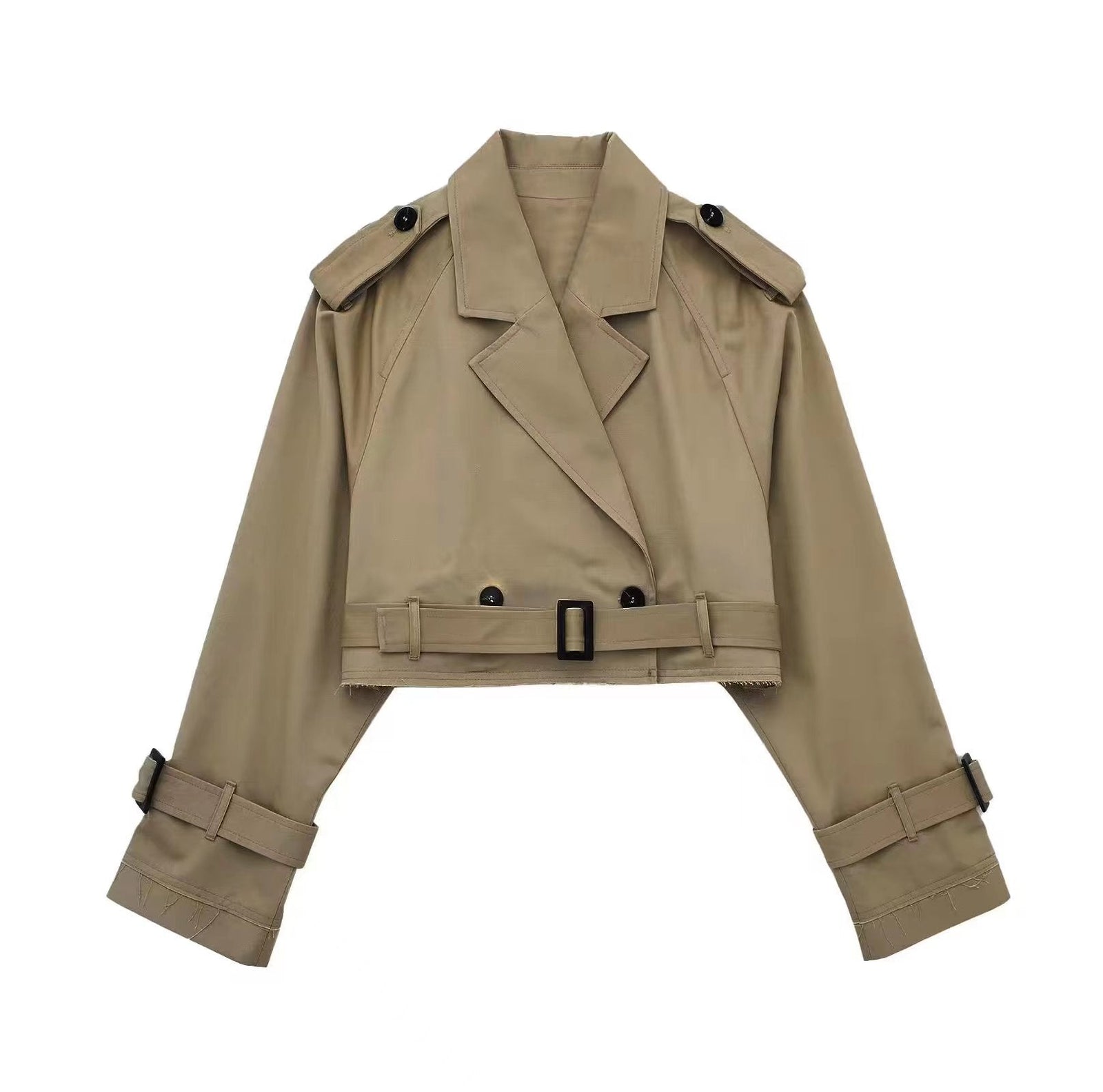 Manteau Trench Court pour Femme 0