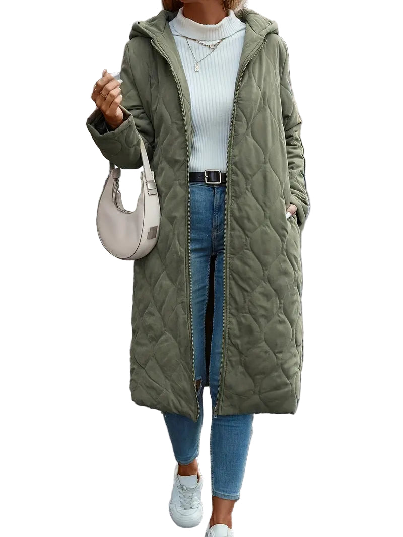 Manteau à Capuche en Coton pour Femme 0