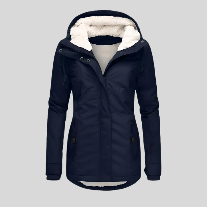 Manteau d'Hiver Long Imperméable avec Capuche 2