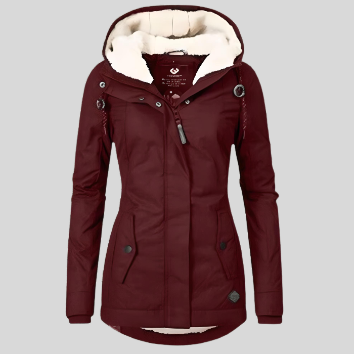 Manteau d'Hiver Long Imperméable avec Capuche 5