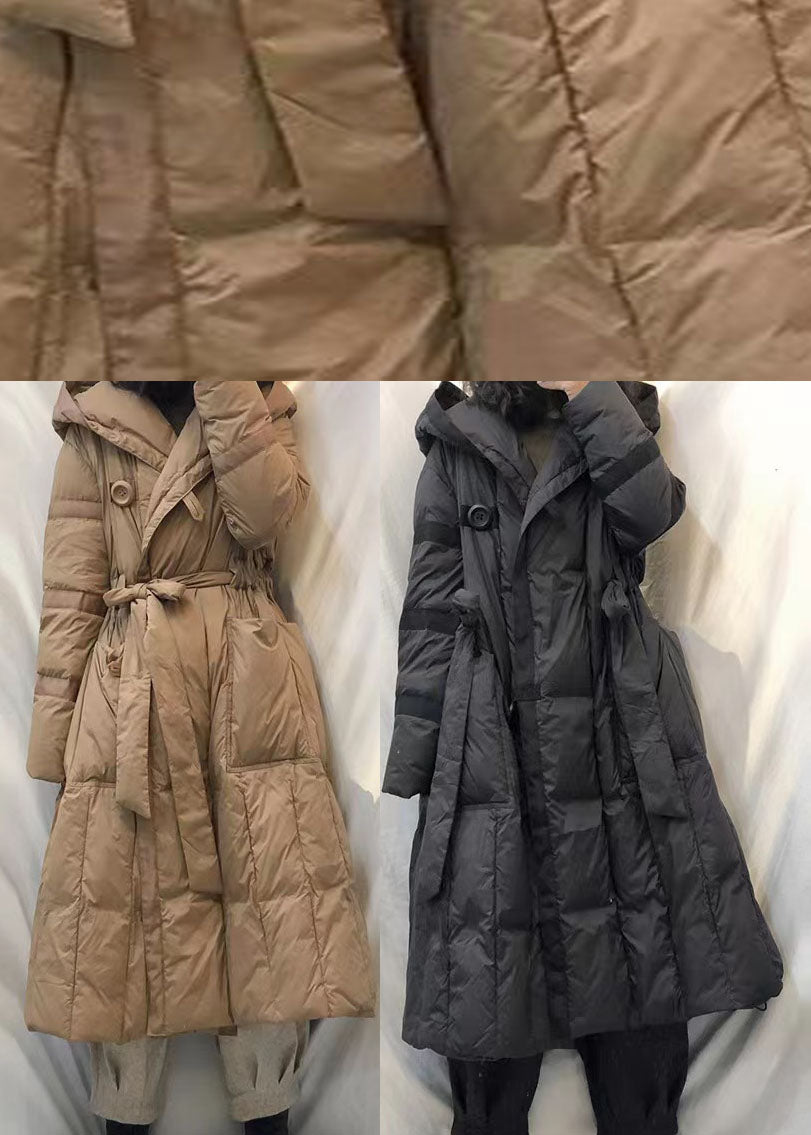 Manteau d'hiver à capuche avec ceinture 4