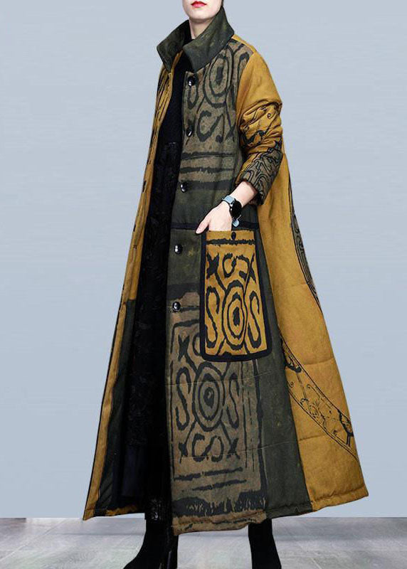 Manteau d'hiver en coton à col montant pour femme 3