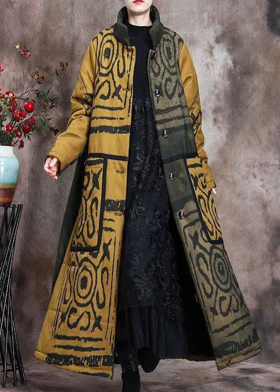 Manteau d'hiver en coton à col montant pour femme 4