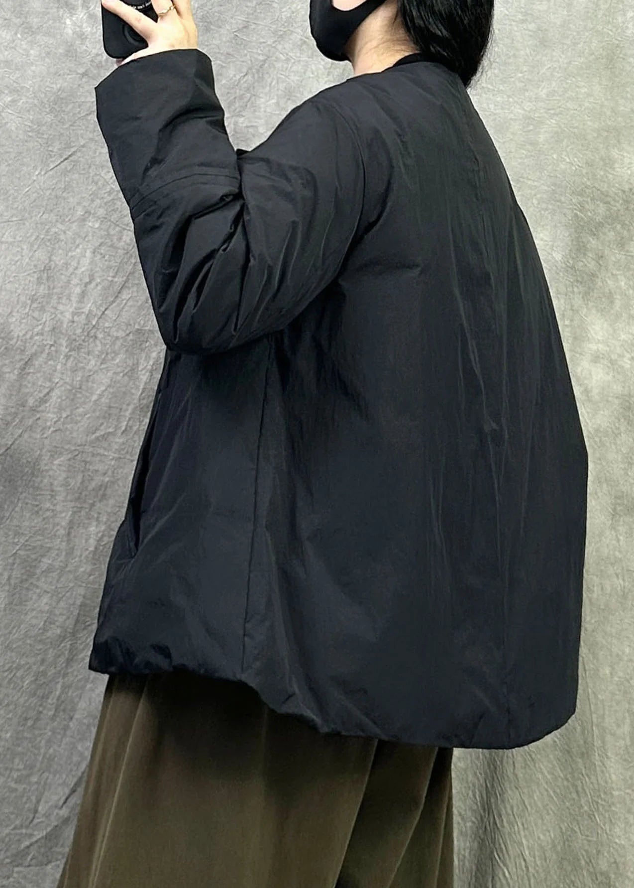 Manteau d'hiver femme coupe trapèze oversize 3