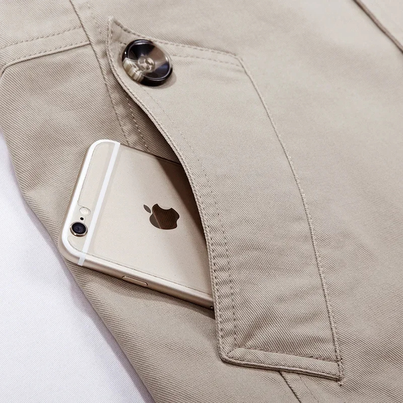 Manteau d'hiver long pour homme avec capuche 4