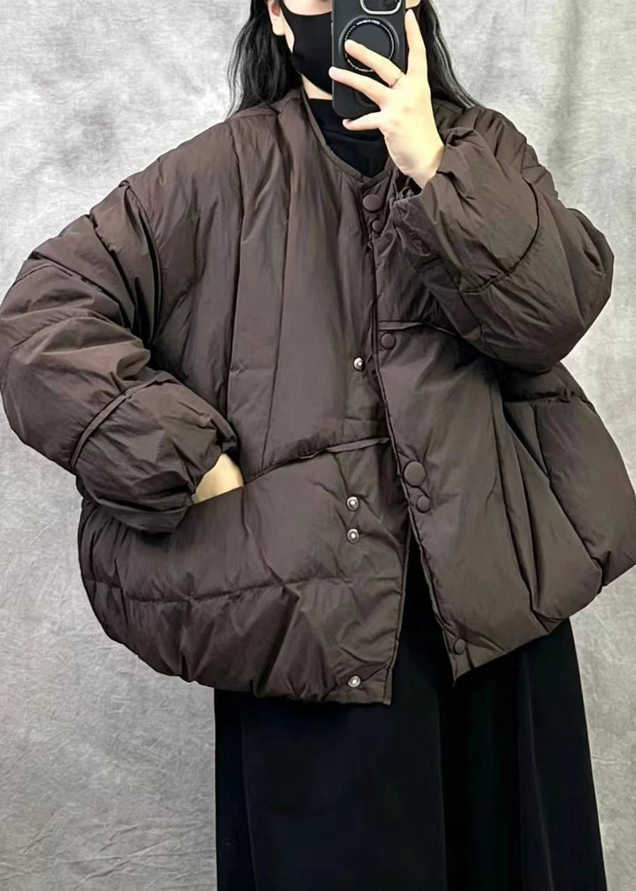 Manteau d'hiver oversize pour femme coupe ample 1