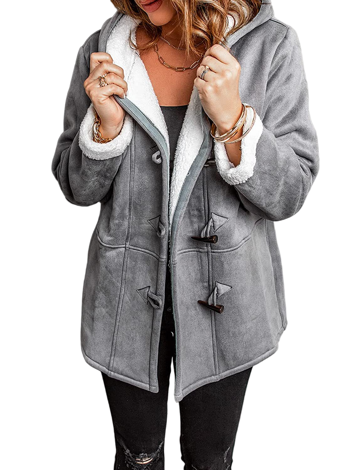 Manteau d'hiver pour femme à capuche décontracté 0