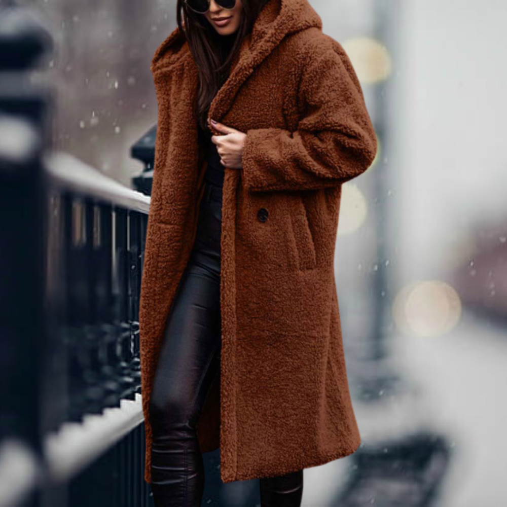 Manteau d'hiver pour femme avec capuche 4