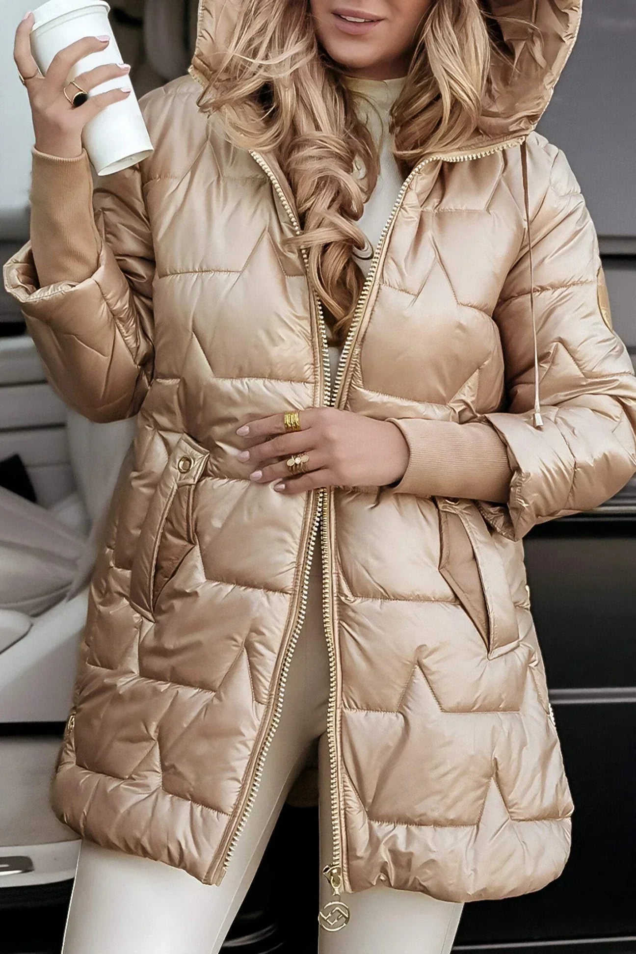 Manteau d'hiver pour femmes avec capuche 5