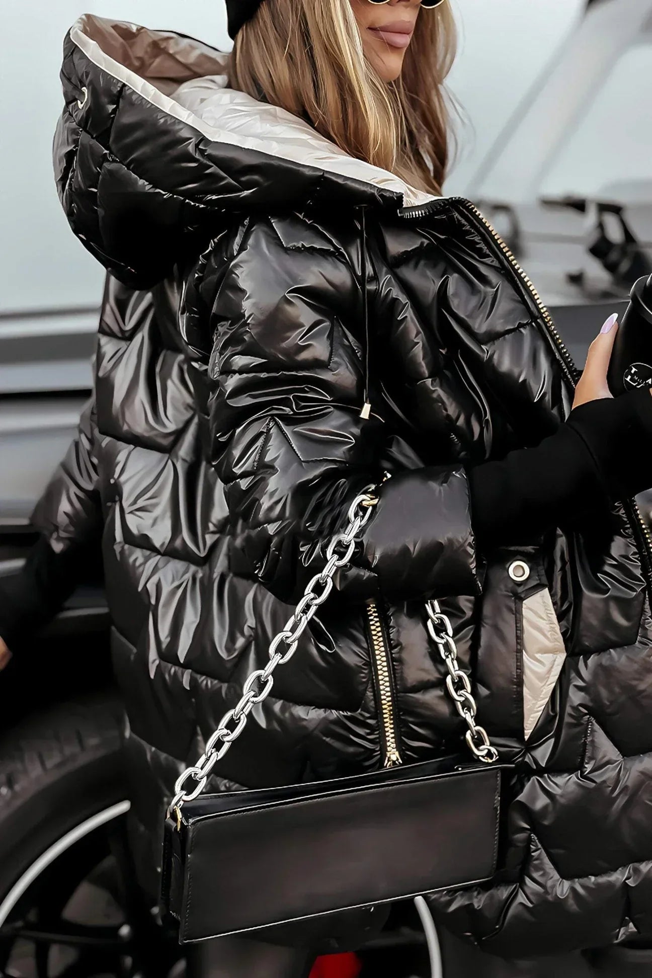 Manteau d'hiver pour femmes avec capuche 8