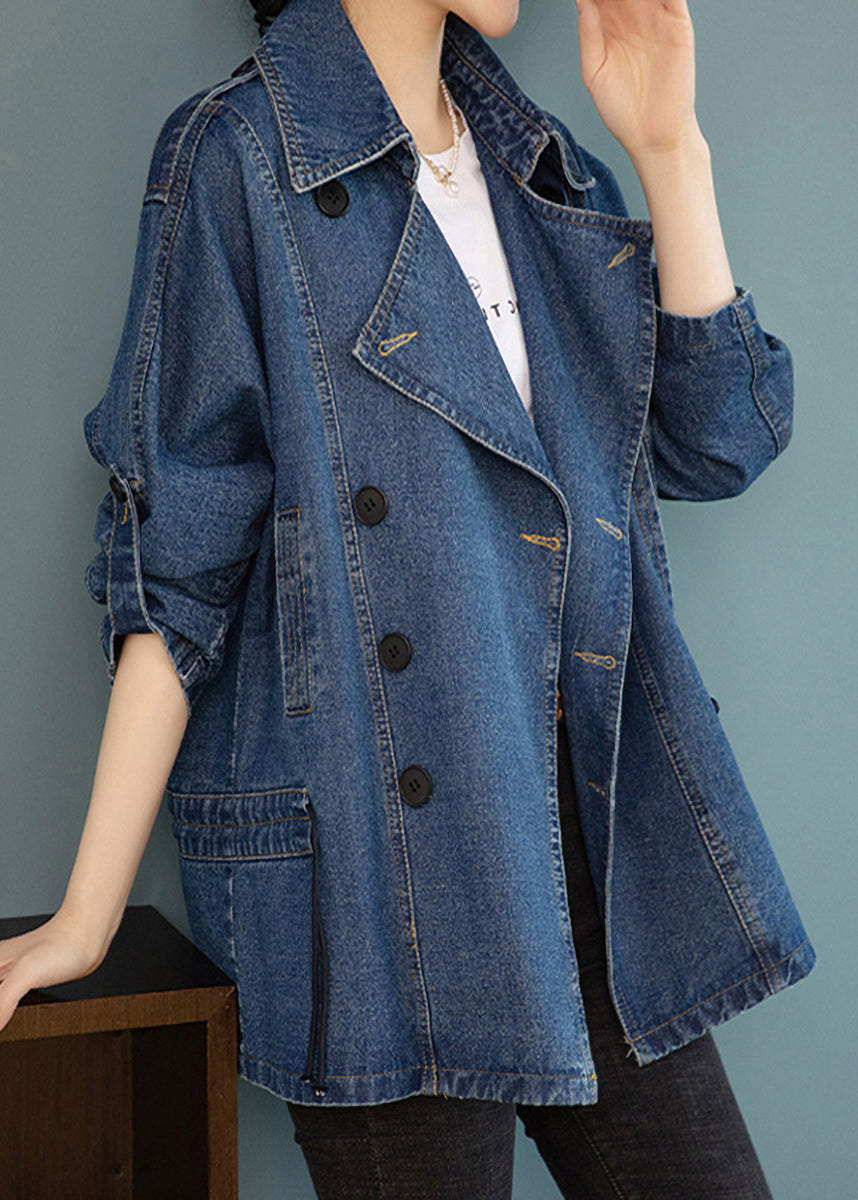 Manteau en Denim Femme Style Patchwork 3