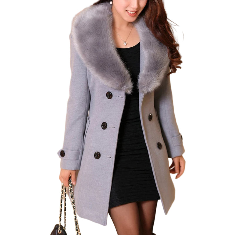 Manteau en Fourrure Femme Chic Long Design Intemporel 0