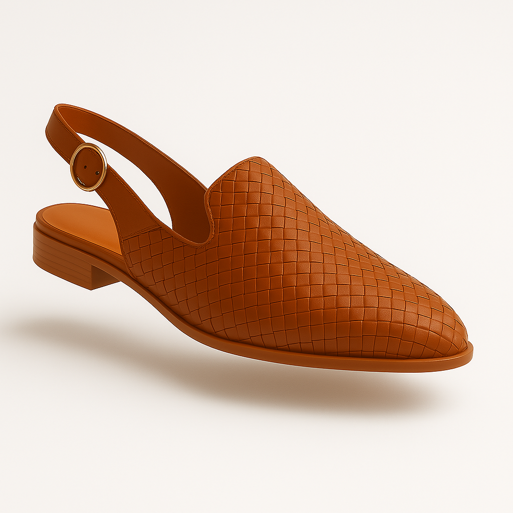 Mocassins Pour Femmes Tressés Talon Bas Casual 1