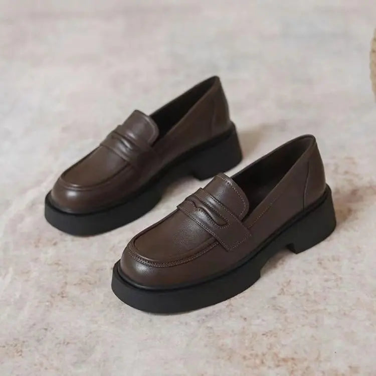 Mocassins à plateforme pour femmes à bout rond 6