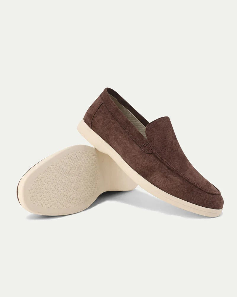 Mocassins pour Femmes en Suède Beige Confortables 4
