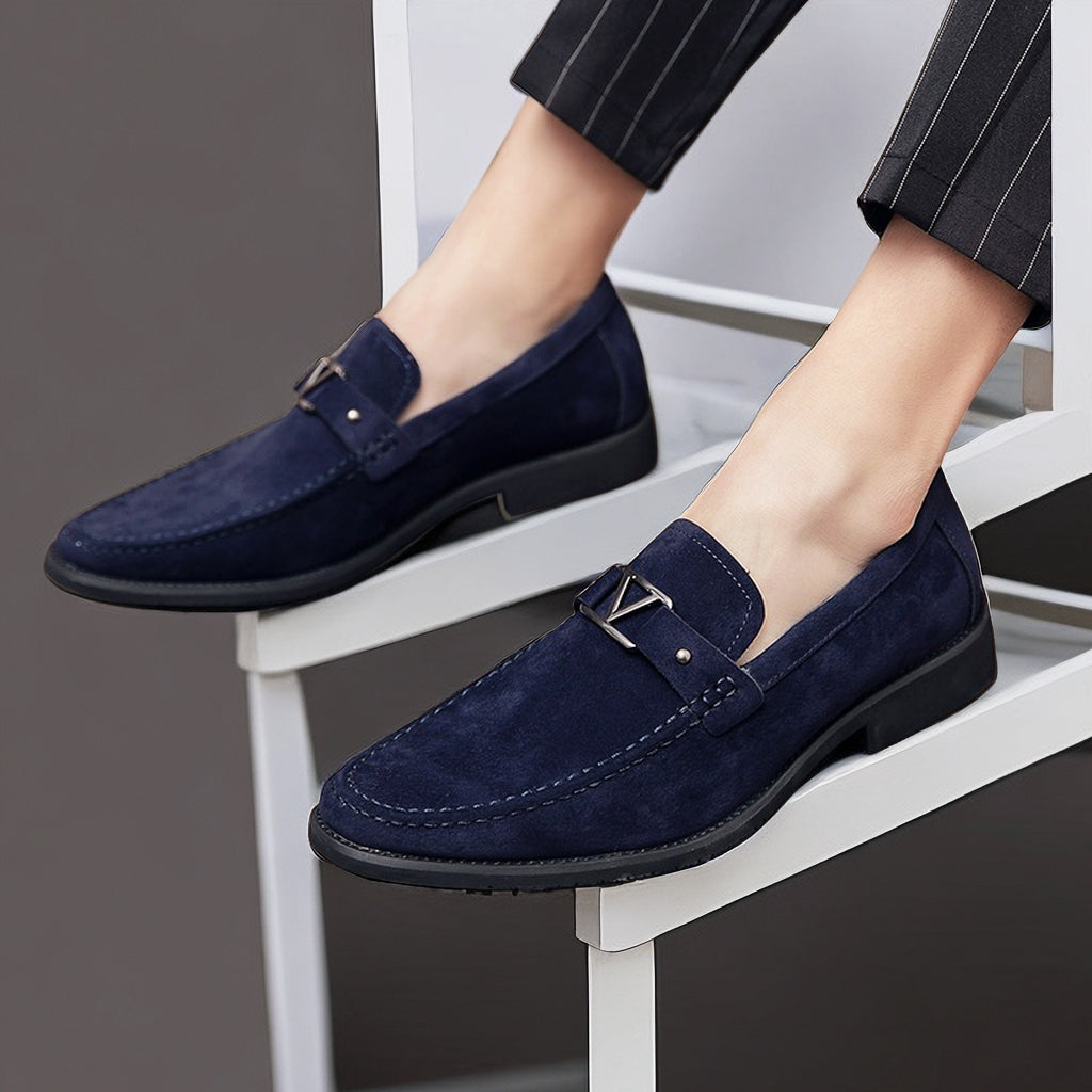 Mocassins pour Homme en Suède Vegan avec Boucle Élégante 3