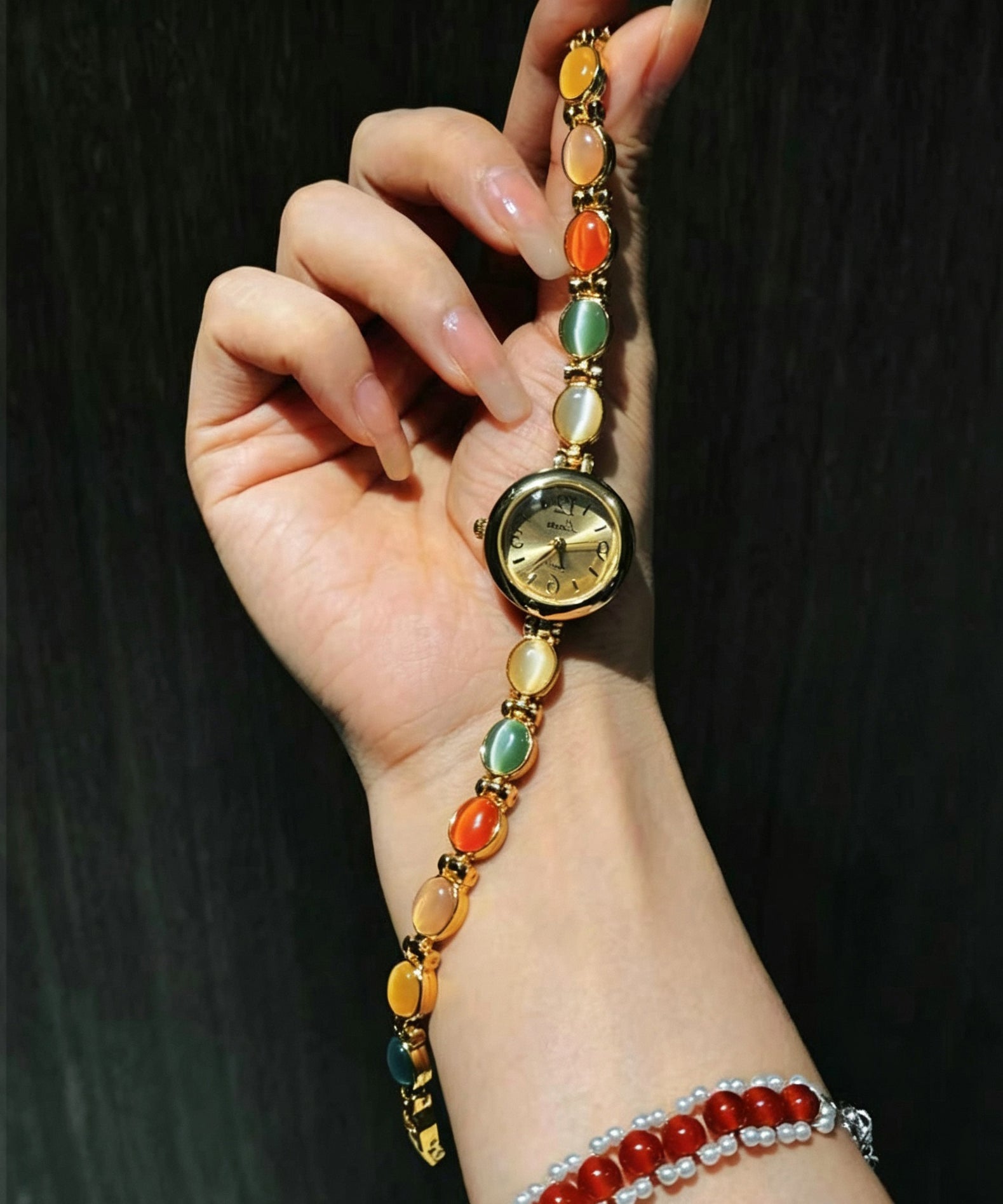 Montre Femme Style Art Rainbow avec Pierre Précieuse 4
