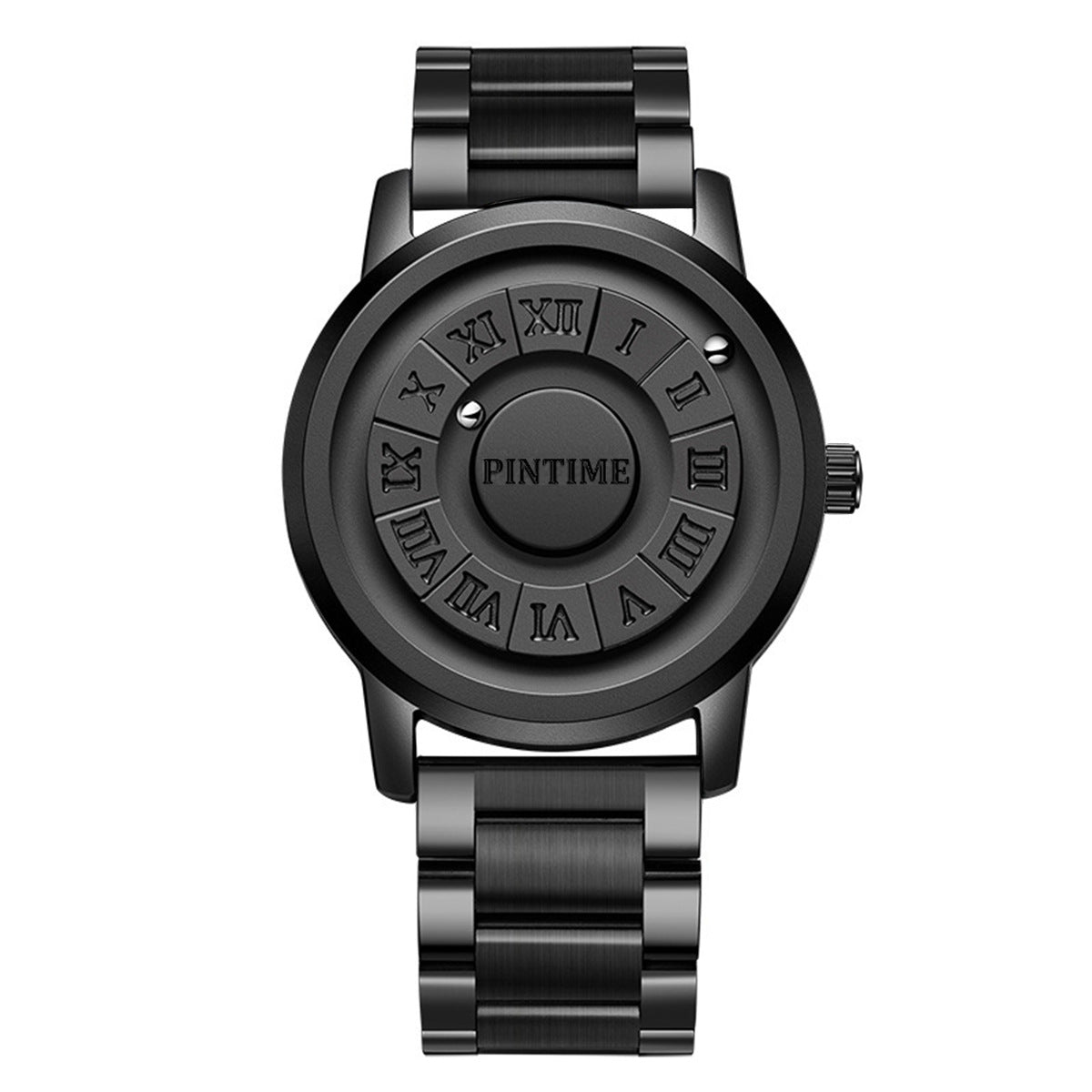 Montre Homme Magnétique Élégante Acier Inoxydable Design Moderne