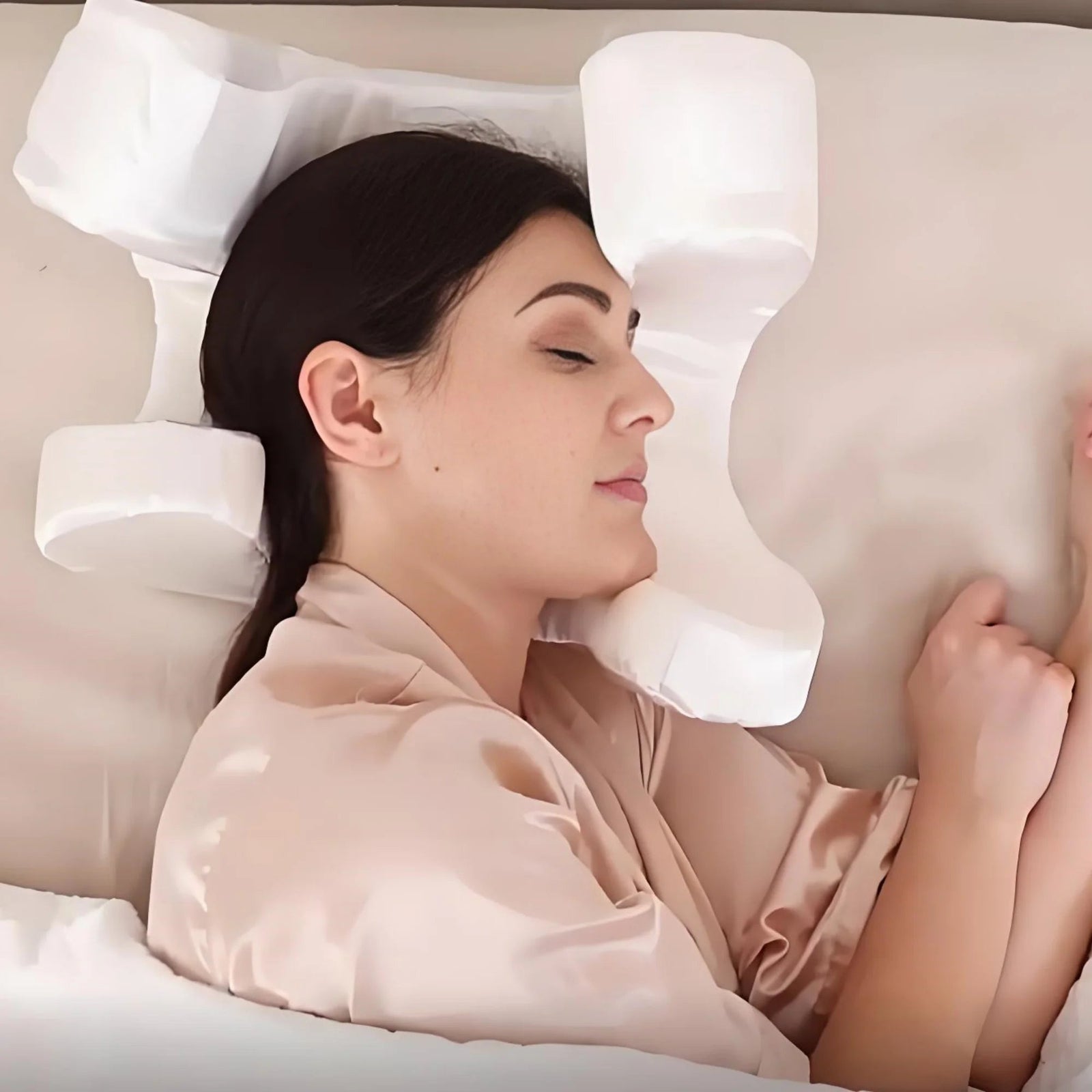 Oreiller Ergonomique Mémoire de Forme pour Dormeurs Latéraux 6