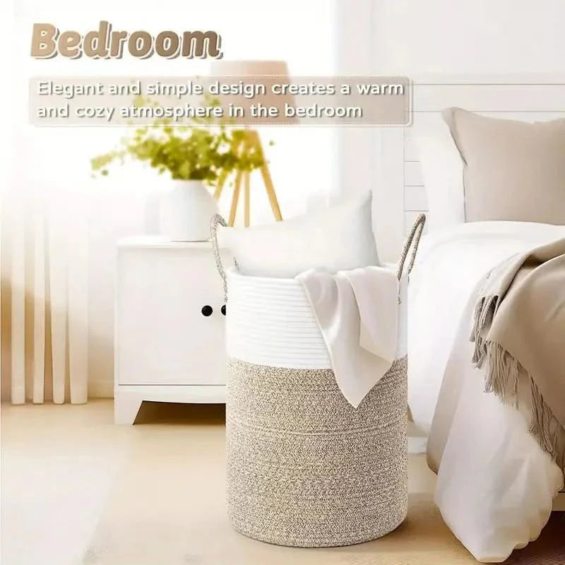 Panier À Linge Minimaliste Avec Poignées Robustes Pour Un Rangement Pratique 4