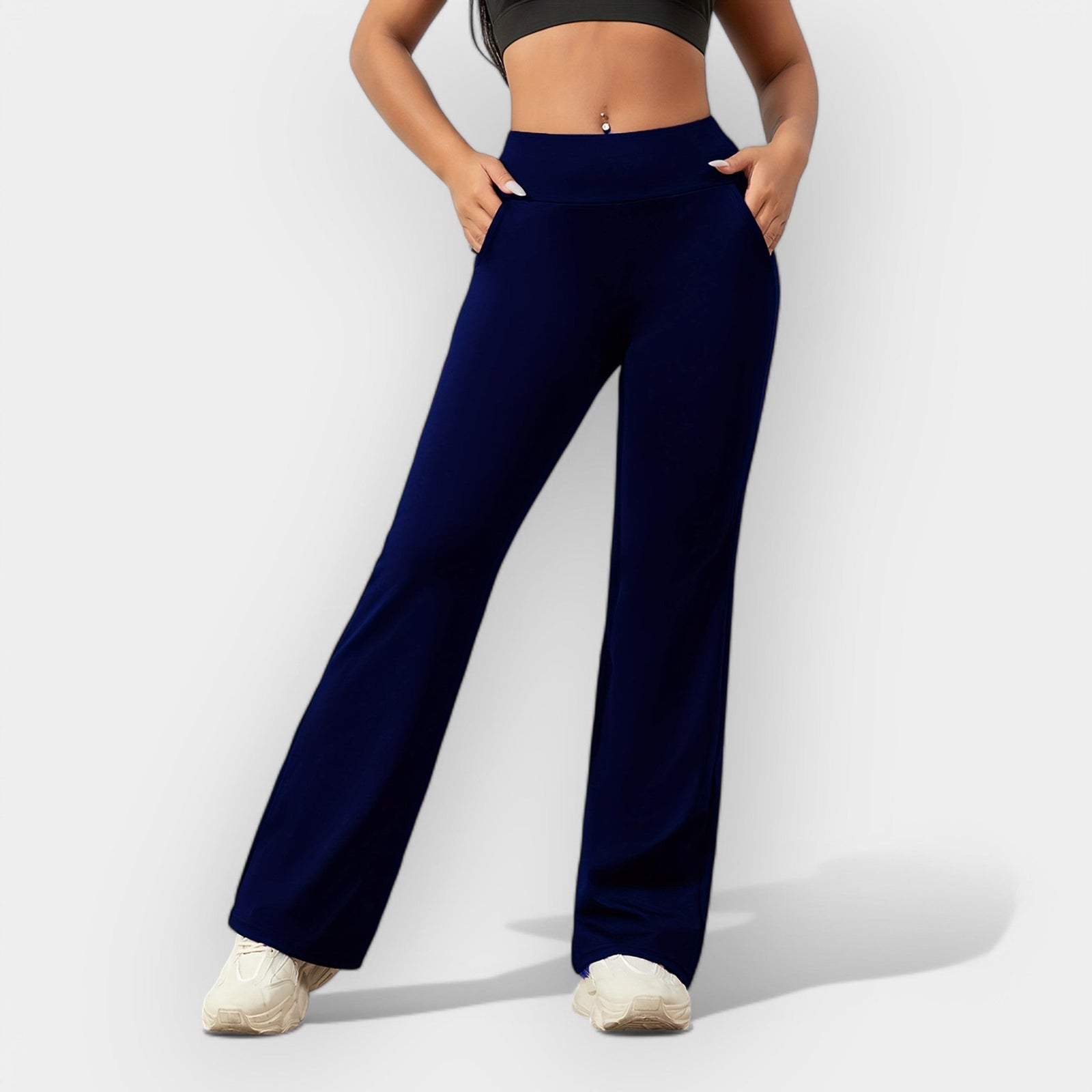 Pantalon Femme Ajusté Chic Polyvalent 1