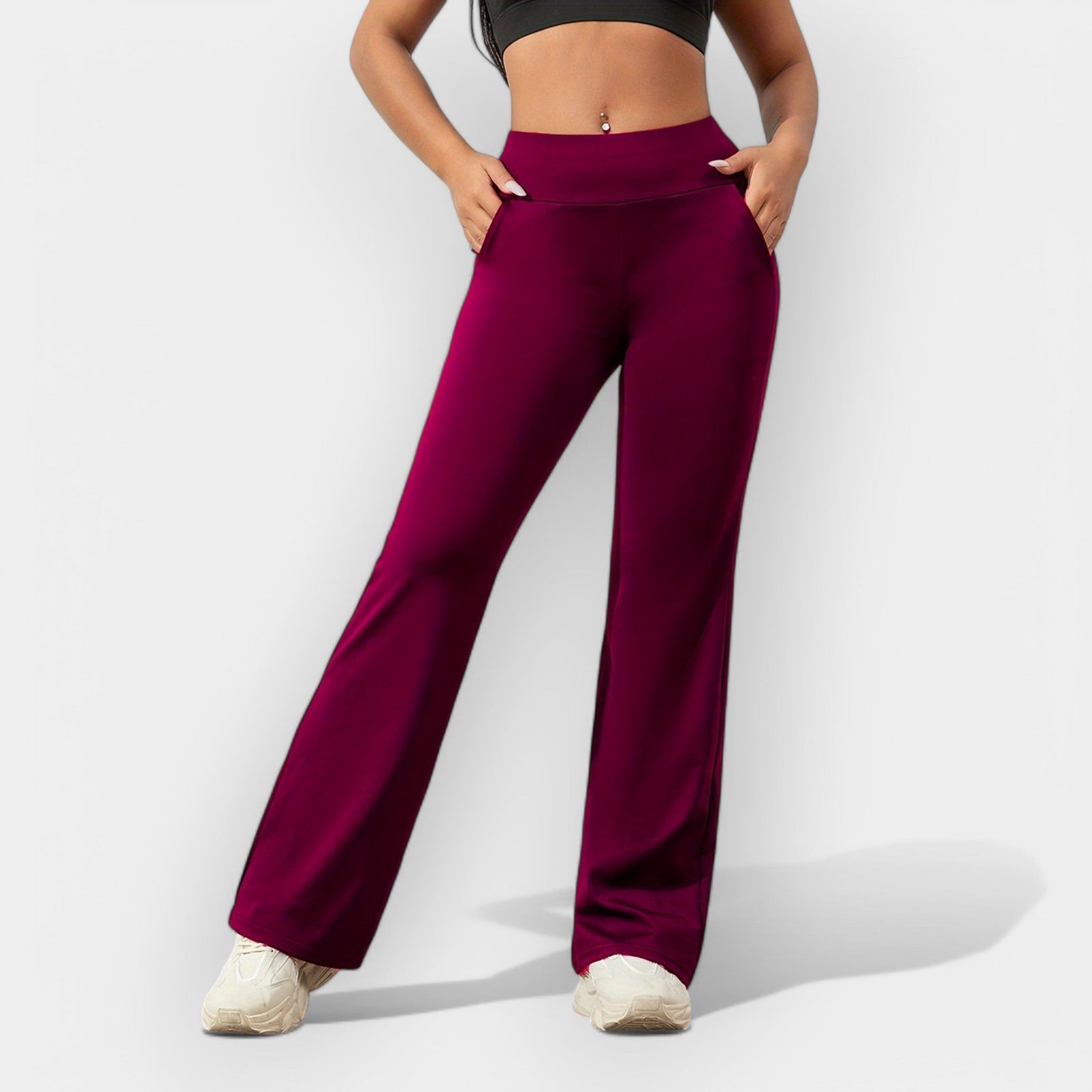 Pantalon Femme Ajusté Chic Polyvalent 5