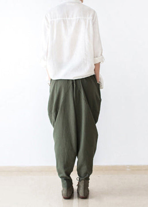 Pantalon Femme Sarouel Ample Automnal 1