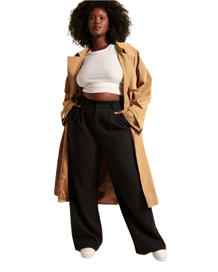 Pantalon Femme Taille Haute Pantalon Large Tissu Doux