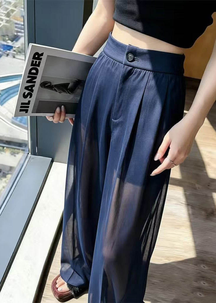 Pantalon Femme Taille Haute Style Bohème Transparent 2